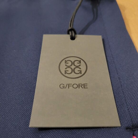 G/Fore Golf Logo DOUBLE KNIT Blue Vest Mens Size Medium Style GMM000031 - Picture 6 of 16